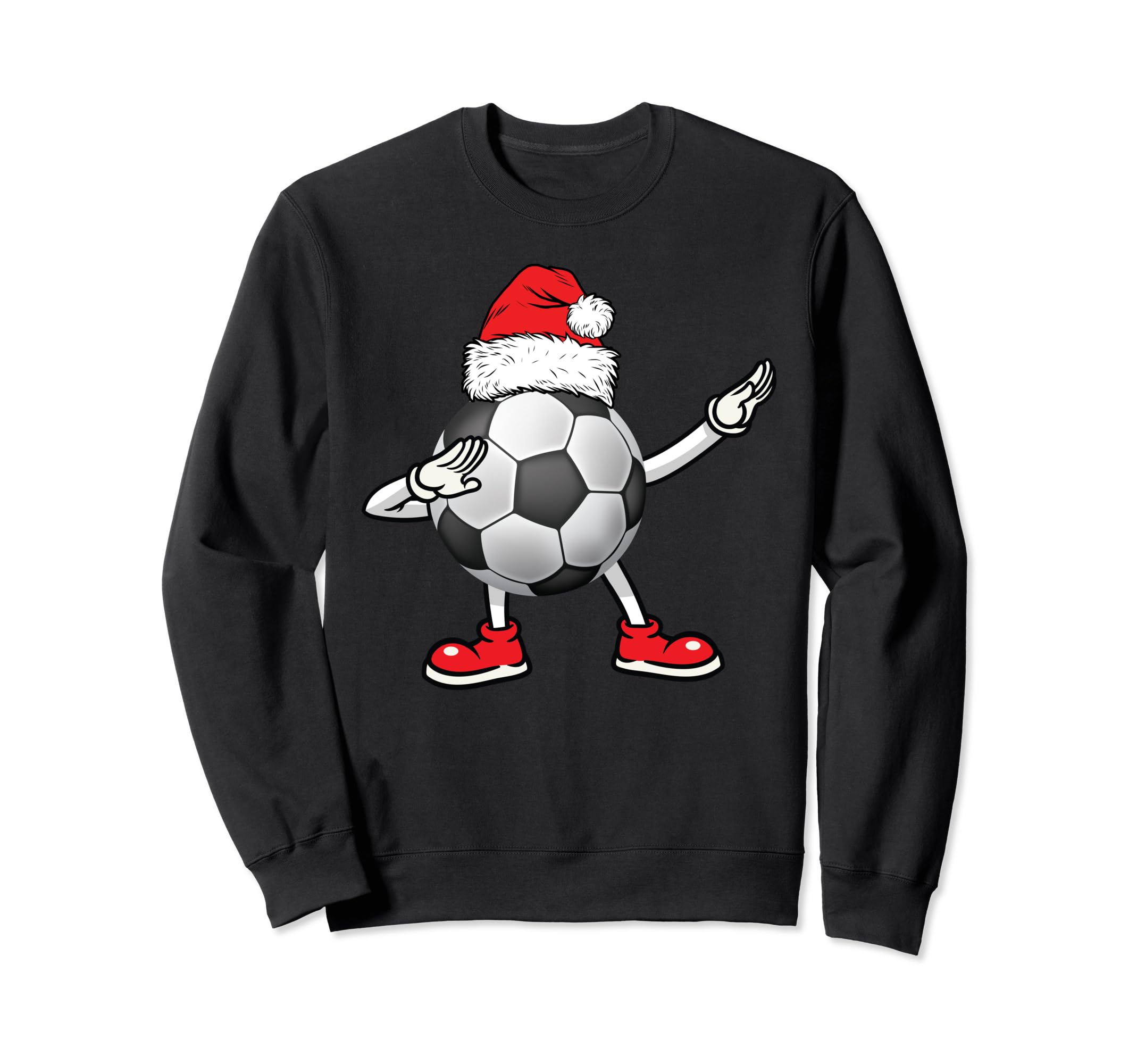 Soccer Football Santa Hat Matching Sweatshirt - Custom Art Print Men Women