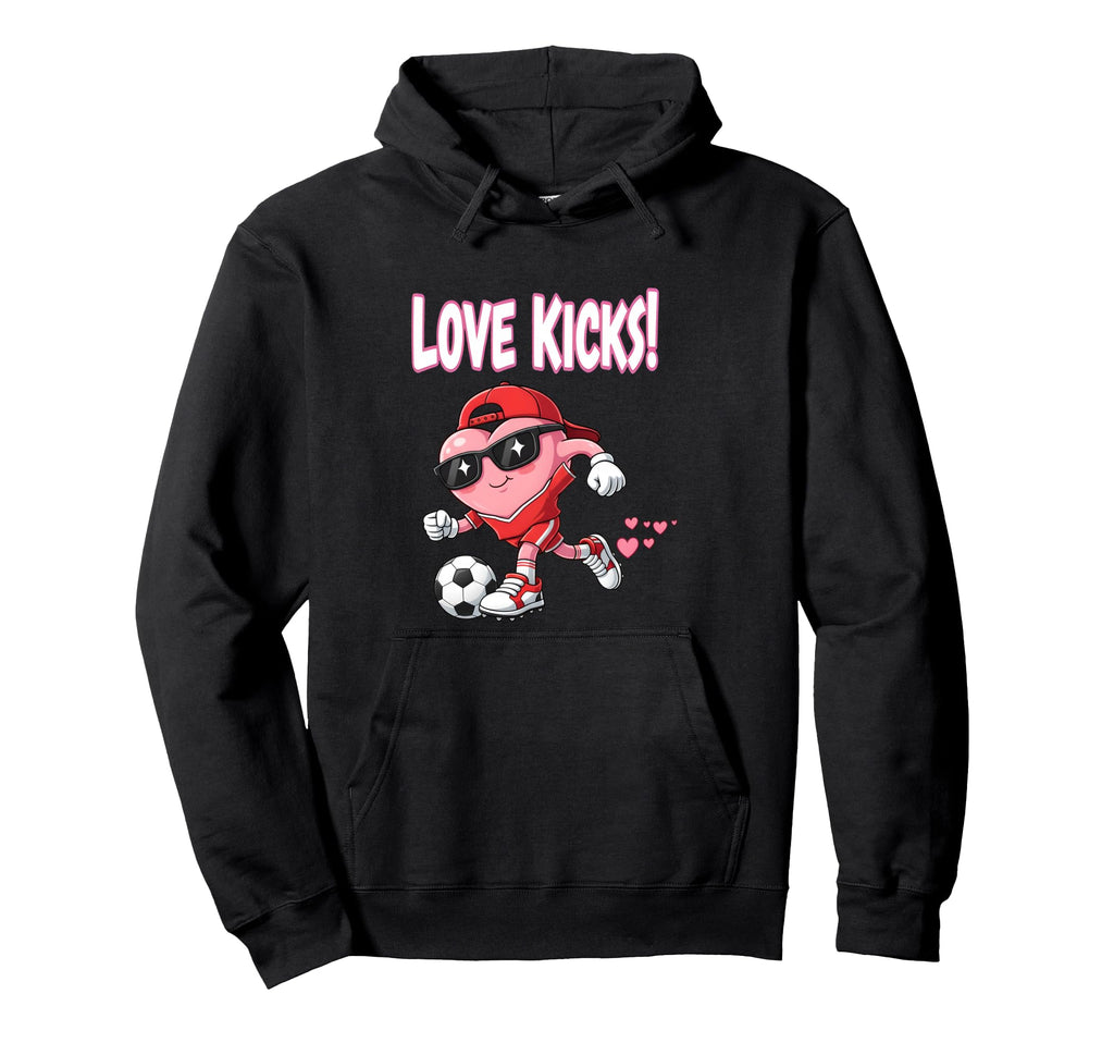 Valentine Gift Soccer Heart Sport Hoodie - Custom Art Print Unisex