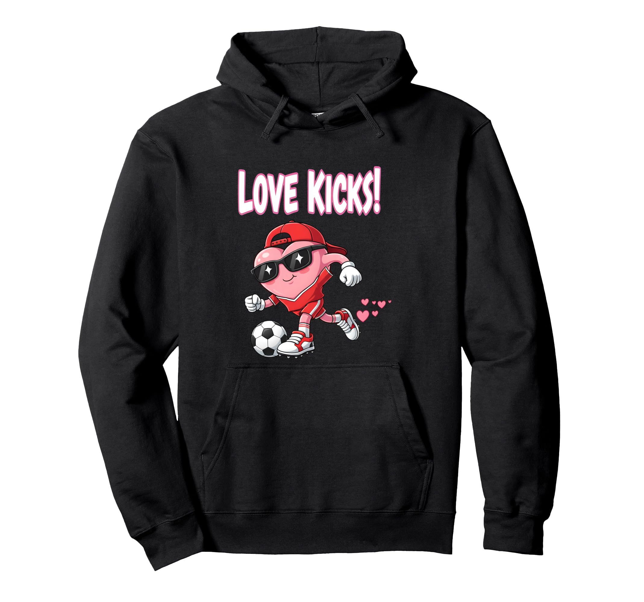 Valentine Gift Soccer Heart Sport Hoodie - Custom Art Print Unisex