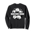 Soccer Mom Funny Soccer Ball Split Sweatshirt - Custom Art Print Men Women