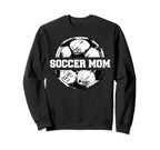 Soccer Mom Funny Soccer Ball Split Sweatshirt - Custom Art Print Men Women