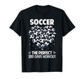 100 Days School Soccer Heart Love 100Th T-Shirt - Novelty Apparel Unisex