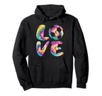 Love Soccer Soccer Player Hoodie - Custom Art Print for Adults