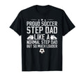 Proud Soccer Step Dad Soccer Player T-Shirt - Custom Art Print Men Women