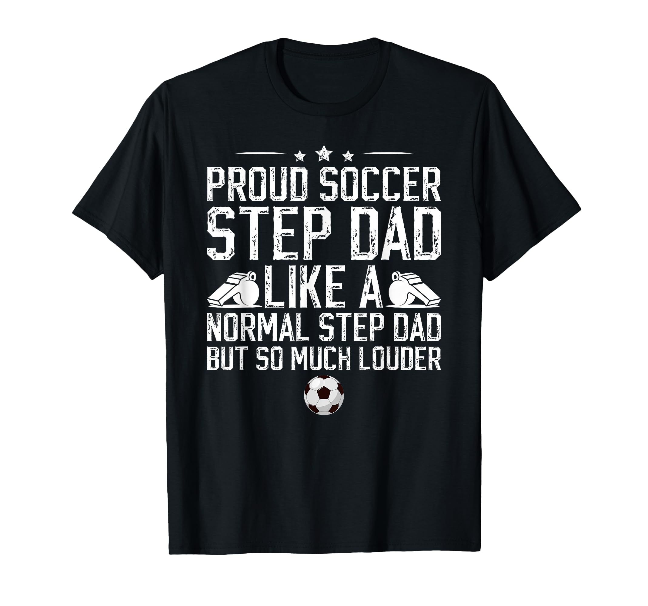Proud Soccer Step Dad Soccer Player T-Shirt - Custom Art Print Men Women