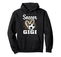 Soccer Gigi Leopard Heart Grandma Hoodie - Novelty Apparel Unisex