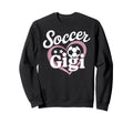 Soccer Gigi Grandma Heart Football Sweatshirt - Unique Graphic Unisex