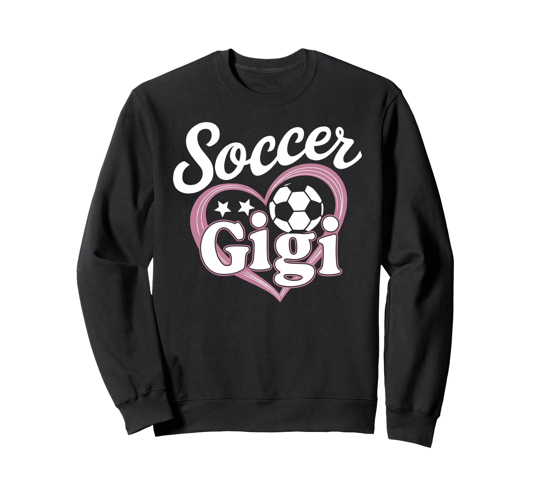 Soccer Gigi Grandma Heart Football Sweatshirt - Unique Graphic Unisex