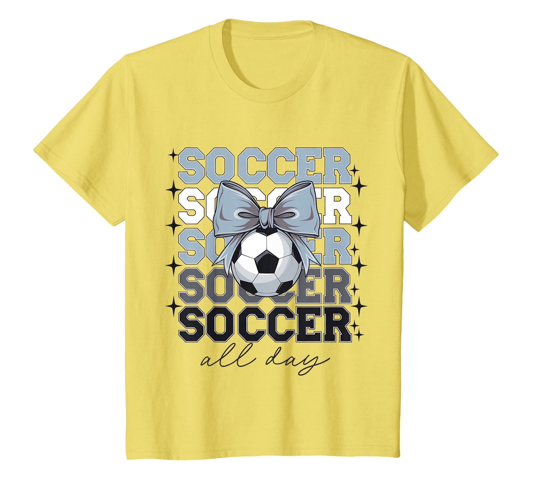 Groovy Soccer Coquette Bow Soccer T-Shirt - Aesthetic Graphic Men Women