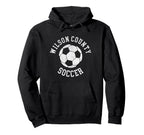 Wilson County Soccer Distressed 90S Hoodie - Graphic Print for Adults