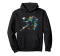Football Goalkeeper Splash Art Hoodie - Graphic Print for Adults
