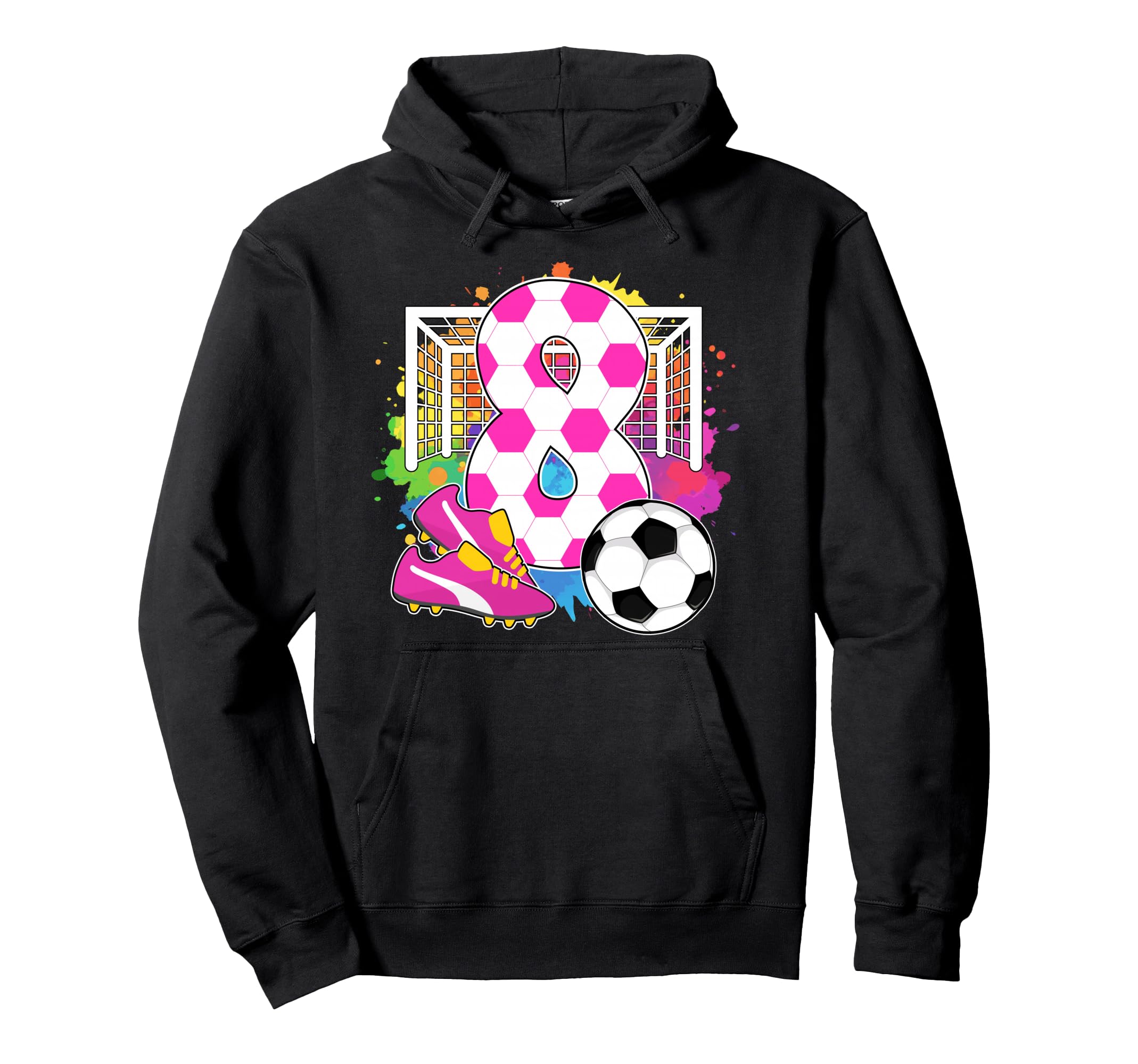 8 Years Old Birthday 8Th Birthday Hoodie - Custom Art Print for Adults