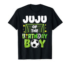 Soccer Juju Birthday Party Family T-Shirt - Minimalist Print for Adults