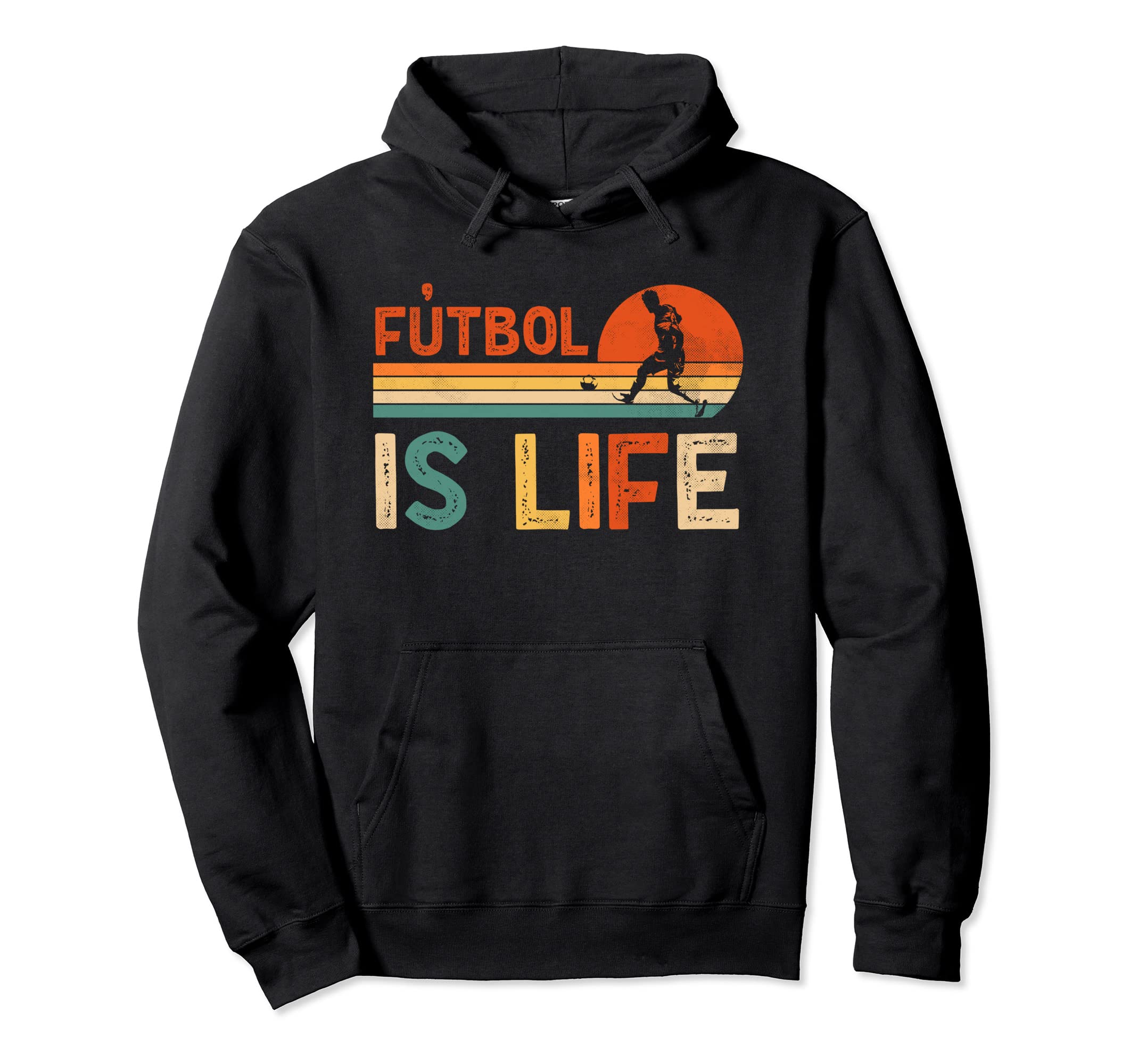 Futbol Is Life Football Lover Soccer Funny Hoodie - Custom Art Print Unisex