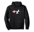 Soccer Ball Heart Valentine Day Soccer Lovers Hoodie - Graphic Print Unisex