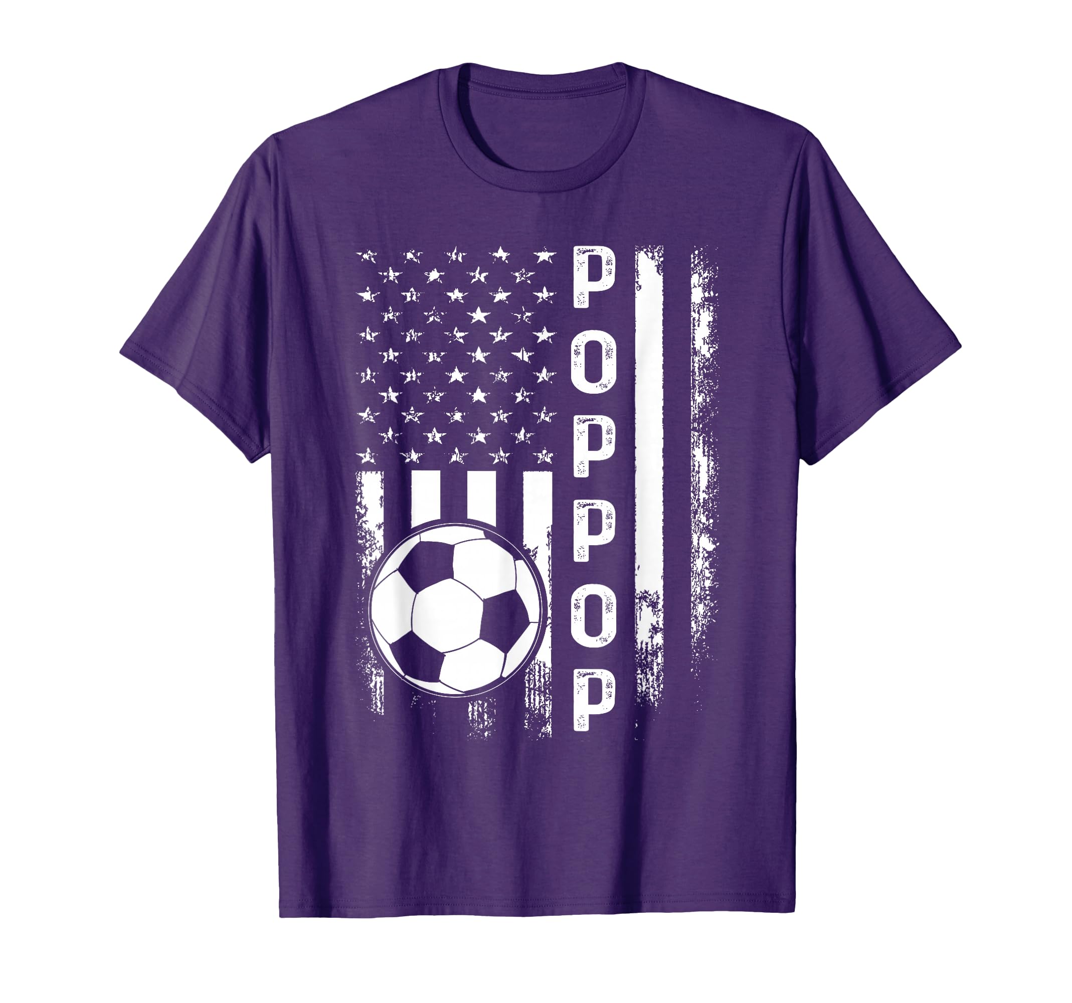 Soccer Poppop American Flag T-Shirt - Streetwear Style Men Women