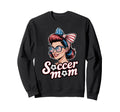 Patriotic Soccer Mom American Sweatshirt - Casual Everyday Wear Men Women