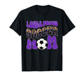 Loud Proud Soccer Mom Purple Team T-Shirt - Aesthetic Graphic for Adults