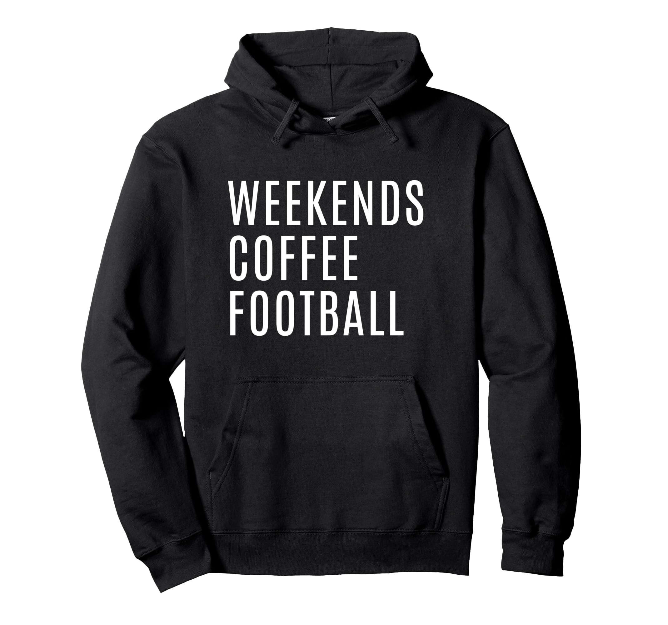 Weekends Coffee And Football Mom Funny Hoodie - Unique Graphic for Adults