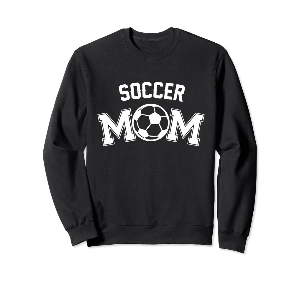 Soccer Mom Funny Soccer Player Sweatshirt - Minimalist Print for Adults