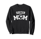Soccer Mom Funny Soccer Player Sweatshirt - Minimalist Print for Adults
