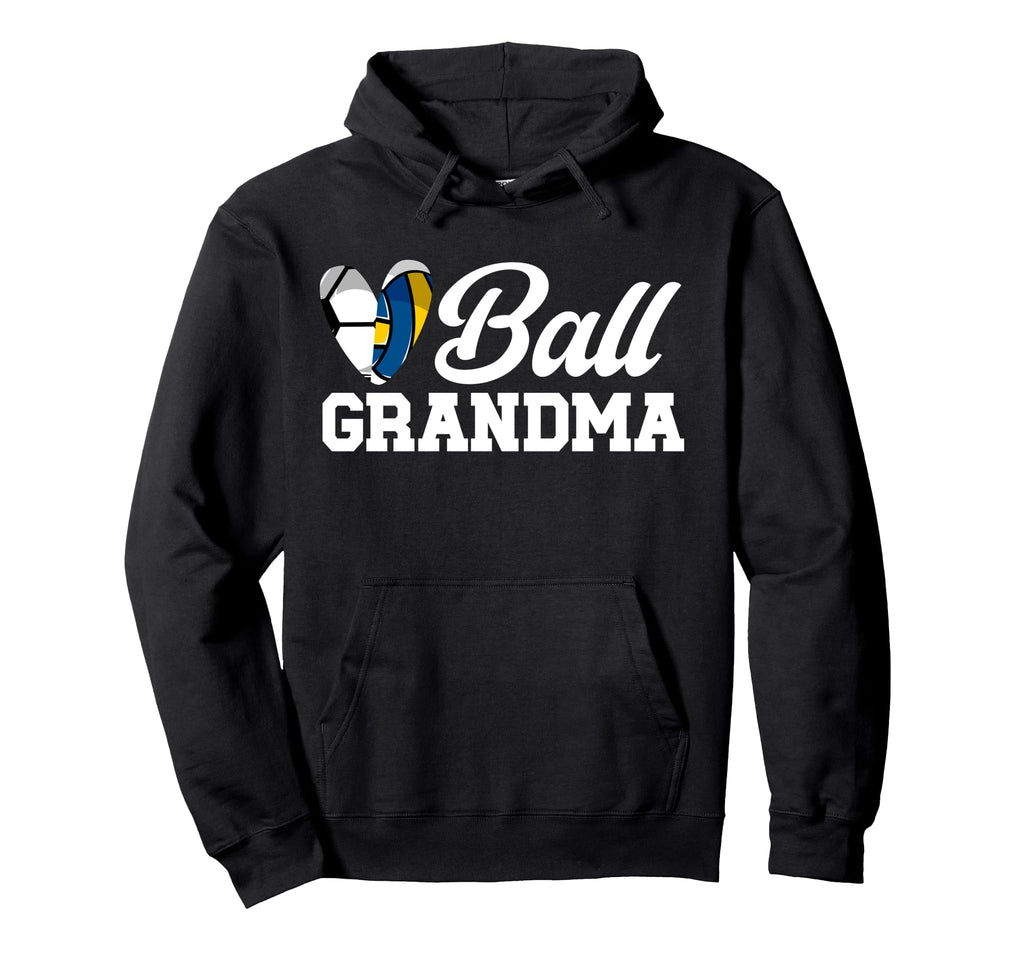 Ball Grandma Heart Volleyball Soccer Hoodie - Casual Everyday Wear Unisex