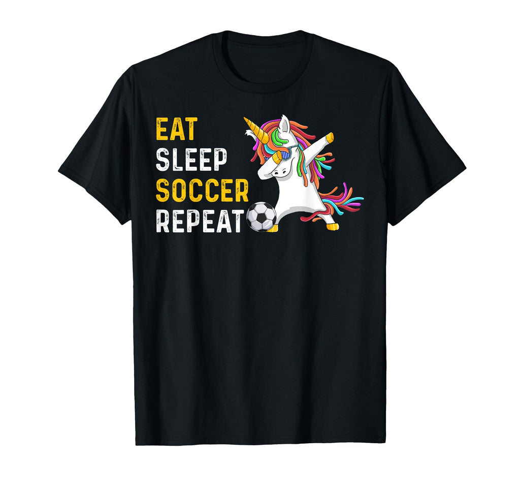Funny Eat Sleep Soccer Repeat T-Shirt - Streetwear Style Unisex
