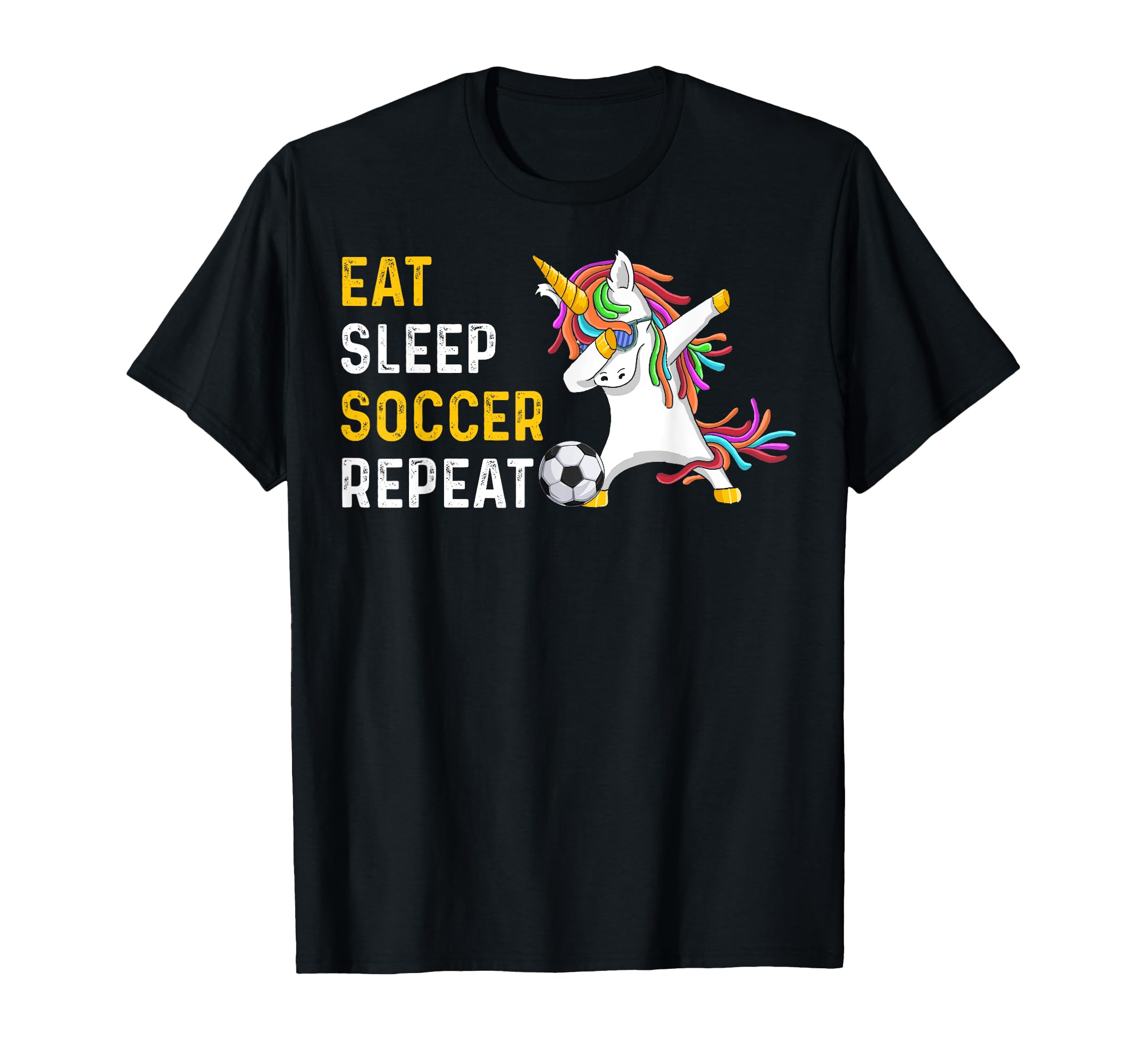 Funny Eat Sleep Soccer Repeat T-Shirt - Streetwear Style Unisex