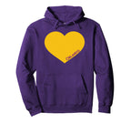 Orlando Soccer City Fan Color Heart Hoodie - Novelty Apparel Unisex