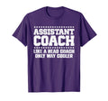 Assistant Coach Tennis Softball T-Shirt - Minimalist Print for Adults