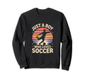 Just Who Loves Soccer Soccer Player Sweatshirt - Novelty Apparel for Adults