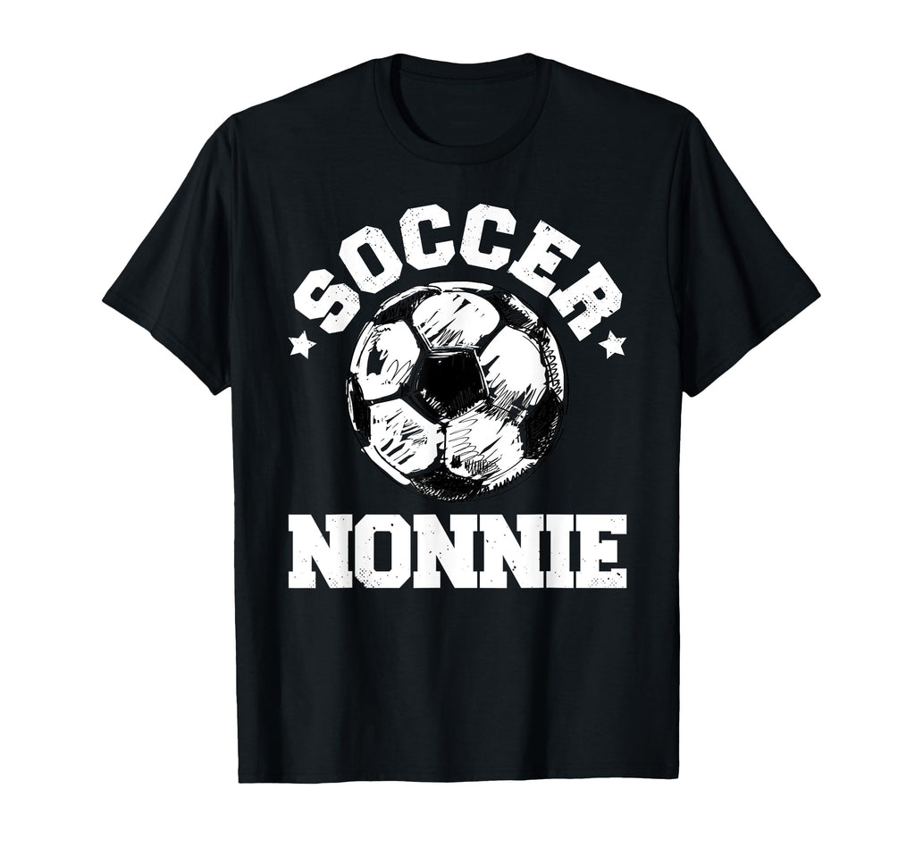 Soccer Nonnie Soccer Ball Distressed T-Shirt - Custom Art Print for Adults