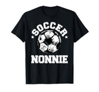 Soccer Nonnie Soccer Ball Distressed T-Shirt - Custom Art Print for Adults