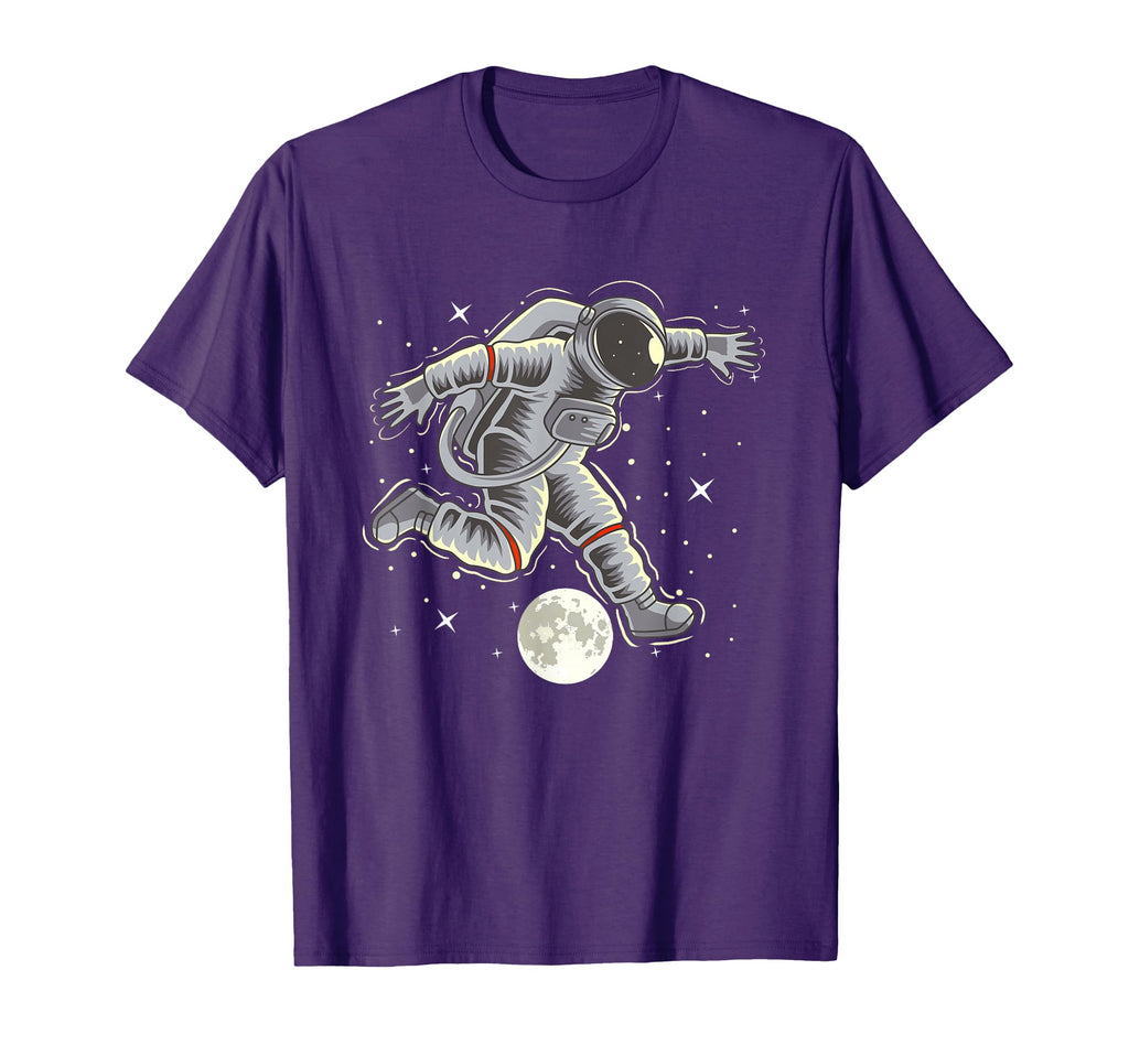 Astronaut Playing Soccer Soccer T-Shirt - Aesthetic Graphic for Adults