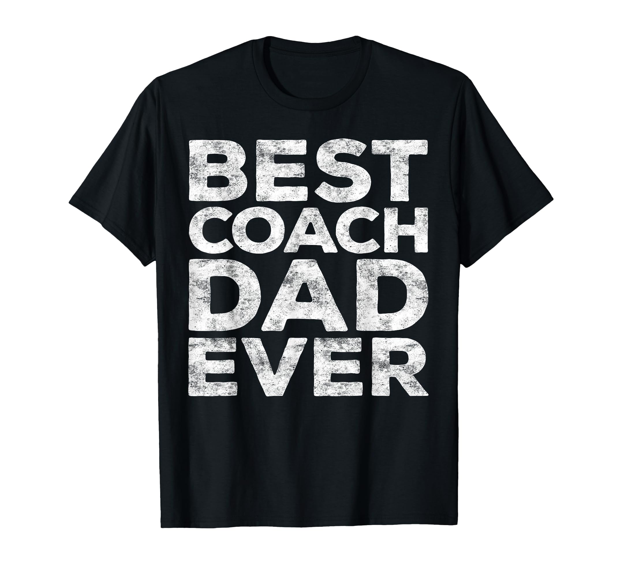 Best Coach Dad Ever Daddy Fathers Day T-Shirt - Minimalist Print Men Women
