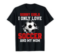 Valentines Day Soccer I Only Love Soccer T-Shirt - Minimalist Print Unisex