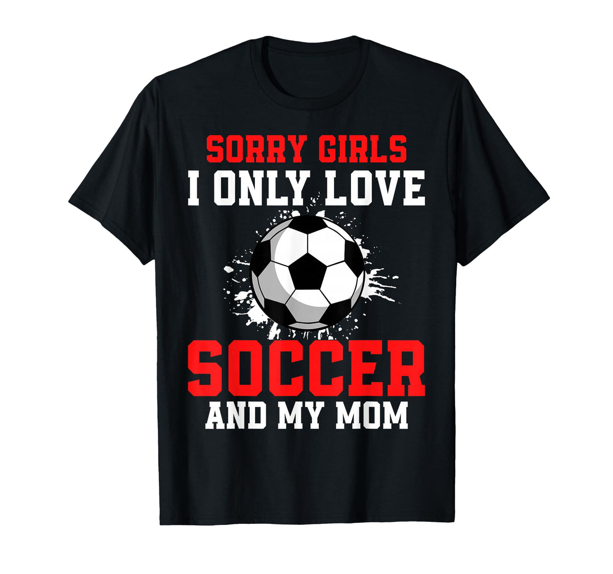 Valentines Day Soccer I Only Love Soccer T-Shirt - Minimalist Print Unisex