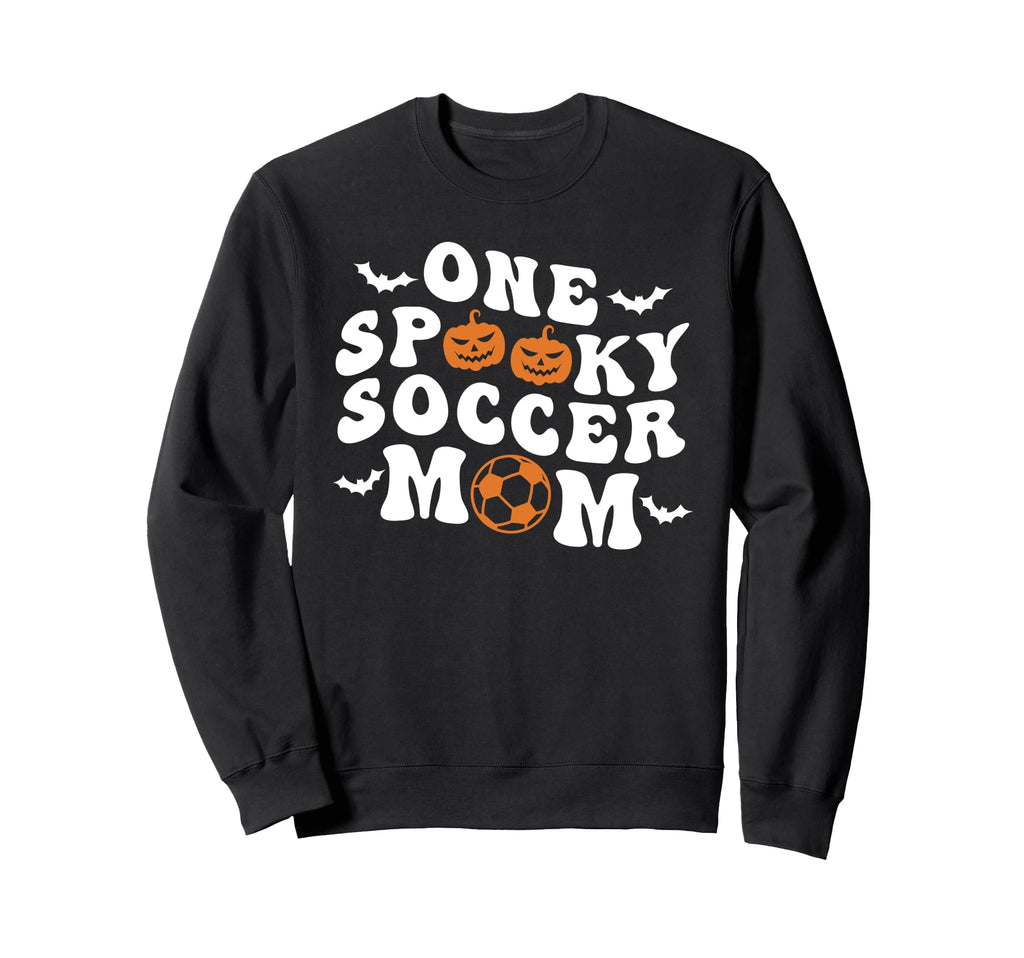 One Spooky Soccer Mom Halloween Sweatshirt - Fun Novelty Design Unisex