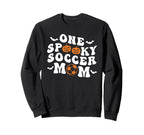 One Spooky Soccer Mom Halloween Sweatshirt - Fun Novelty Design Unisex