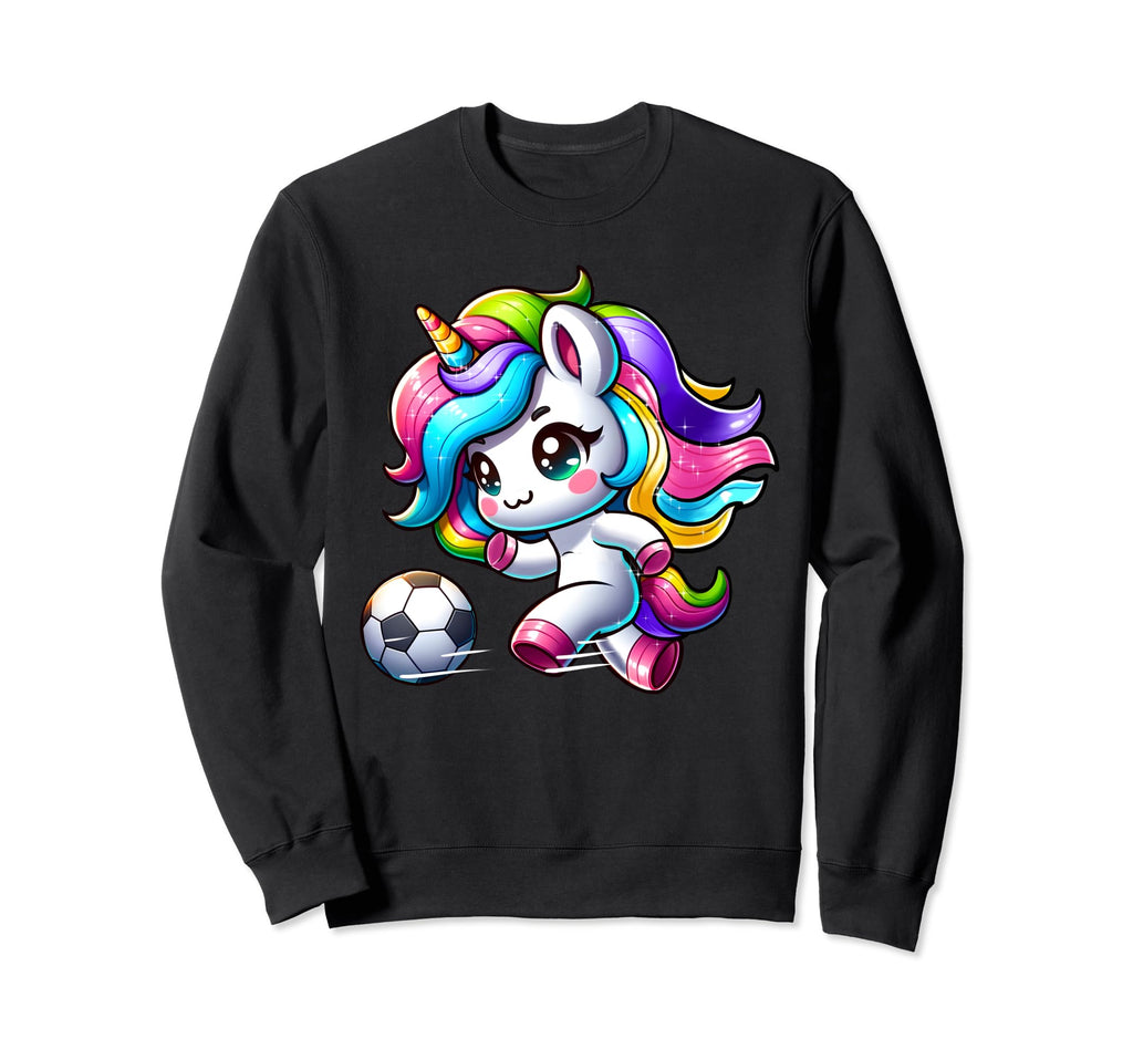 Soccer Player Unicorn Sweatshirt - Novelty Apparel Men Women
