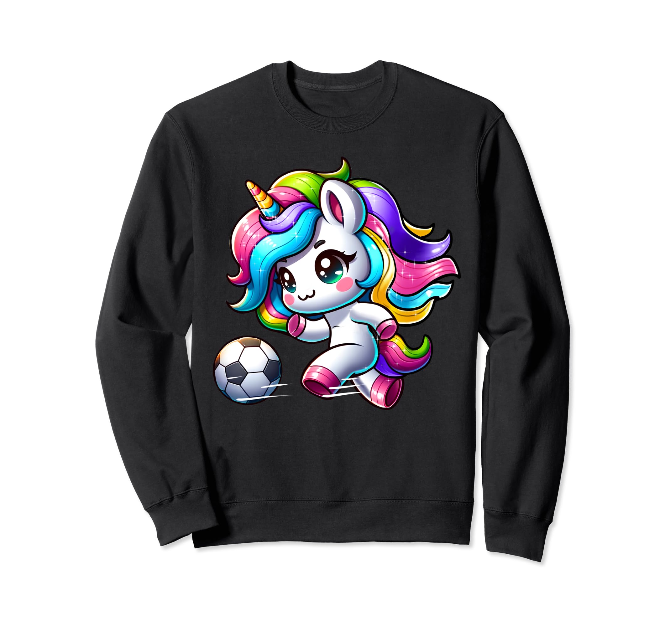 Soccer Player Unicorn Sweatshirt - Novelty Apparel Men Women