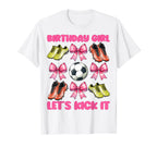 Birthday Lets Kick It Soccer Mom Mama T-Shirt - Streetwear Style Unisex