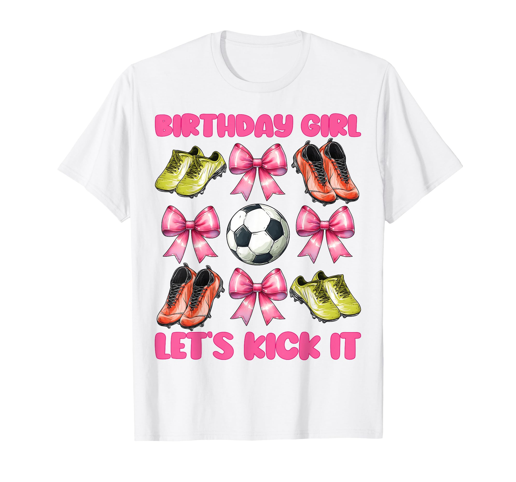 Birthday Lets Kick It Soccer Mom Mama T-Shirt - Streetwear Style Unisex