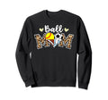 Ball Mom Leopard Soccer Sweatshirt - Fun Novelty Design for Adults
