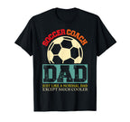 Soccer Coach Dad T-Shirt - Casual Everyday Wear for Adults