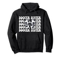 Soccer Sister Soccer Coquette Bow Hoodie - Minimalist Print Men Women