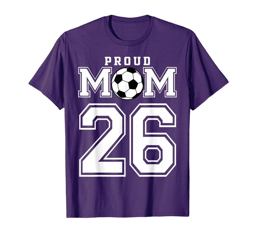 Number 26 Custom Proud Soccer Futbol T-Shirt - Casual Everyday Wear Unisex
