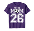 Number 26 Custom Proud Soccer Futbol T-Shirt - Casual Everyday Wear Unisex