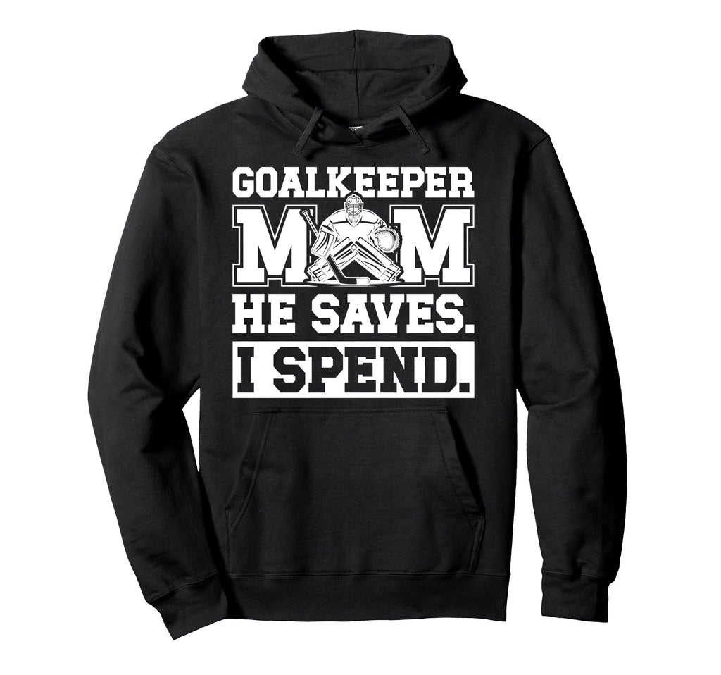 Funny Hockey Goalkeeper Mom Hoodie - Casual Everyday Wear for Adults