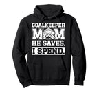 Funny Hockey Goalkeeper Mom Hoodie - Casual Everyday Wear for Adults